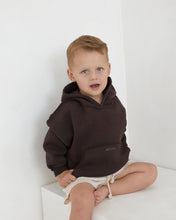 Load image into Gallery viewer, Chocolate Brown Exposed Seam Hoodie