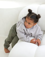 Load image into Gallery viewer, Dove Grey Exposed Seam Hoodie