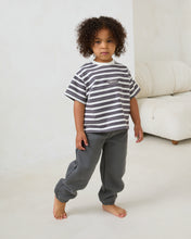 Load image into Gallery viewer, Charcoal Retro Stripe T-shirt