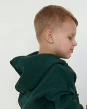 Load image into Gallery viewer, Forrest Green Exposed Seam Hoodie