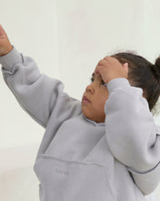 Load image into Gallery viewer, Dove Grey Exposed Seam Hoodie