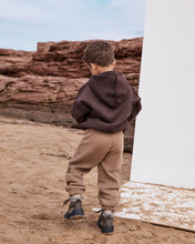 Load image into Gallery viewer, Chocolate Brown Exposed Seam Hoodie