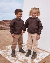 Load image into Gallery viewer, Chocolate Brown Exposed Seam Hoodie