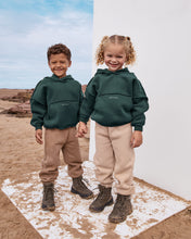 Load image into Gallery viewer, Forrest Green Exposed Seam Hoodie