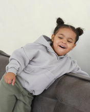Load image into Gallery viewer, Dove Grey Exposed Seam Hoodie
