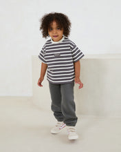 Load image into Gallery viewer, Charcoal Retro Stripe T-shirt
