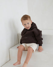 Load image into Gallery viewer, Chocolate Brown Exposed Seam Hoodie
