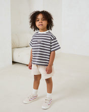 Load image into Gallery viewer, Charcoal Retro Stripe T-shirt
