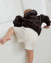 Load image into Gallery viewer, Chocolate Brown Exposed Seam Hoodie
