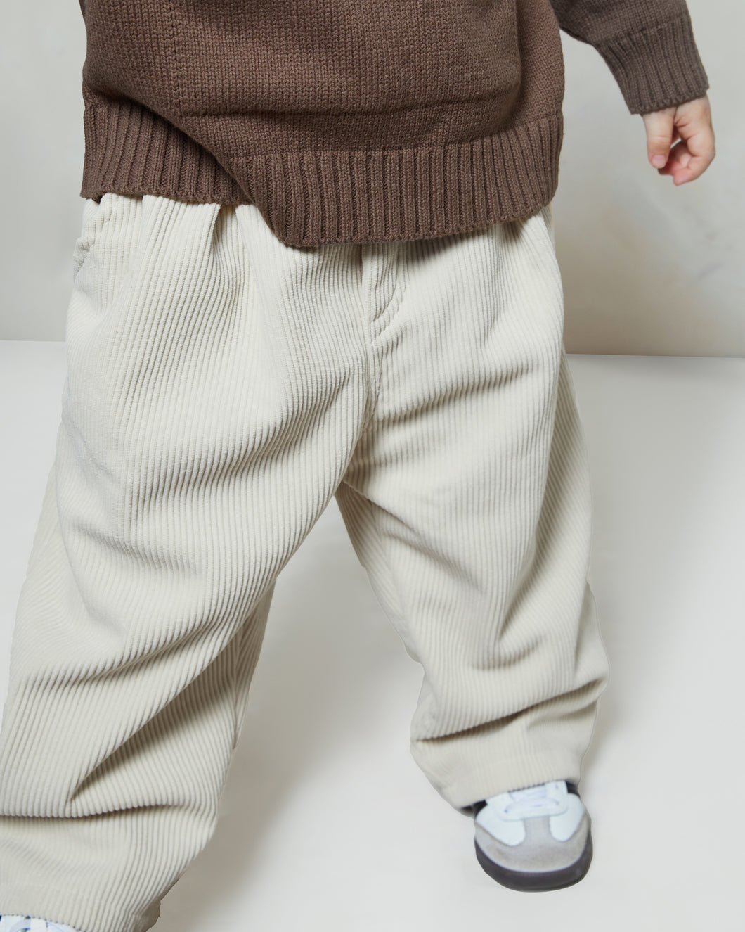 Beige Corduroy Trouser