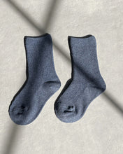 Load image into Gallery viewer, Blue Ribbed Socks
